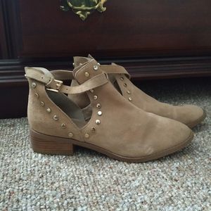 Tan Suede Booties